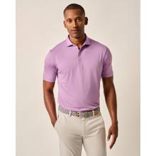 Men's Lyndon Striped Jersey Performance Polo