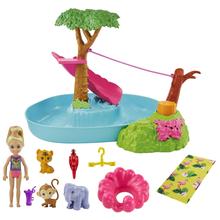 Barbie And Chelsea The Lost Birthday Splashtastic Pool Surprise Playset