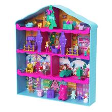 Polly Pocket Dolls And Playset Advent Calendar, Gingerbread House With Dollhouse Furniture, Toy Car, And Holiday Accessories