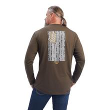 Men's Rebar Workman Reflective Flag Graphic T-Shirt by Ariat