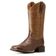 Women's Round Up Wide Square Toe Western Boot