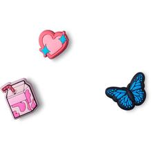 Pink and Blue Pin Backer 3 Pack by Crocs