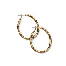 Oval Hoop Charm Earrings by Brighton in Turlock CA