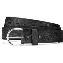 Western Scroll Tooled Belt