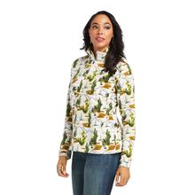 Women's Printed Fleece 1/4 Zip Sweatshirt