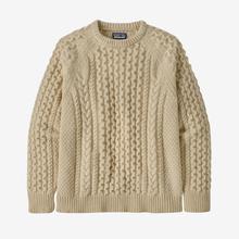 Recycled Wool-Blend Cable Knit Crewneck Sweater by Patagonia