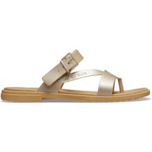 Women's  Tulum Metallic Toe Post Sandal by Crocs in Indianapolis IN