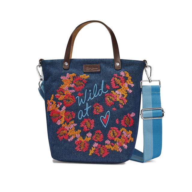 Brighton - Wild At Heart Embroidered Medium Messenger Bag