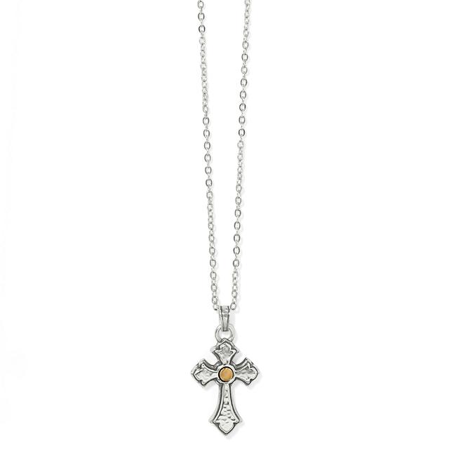 Brighton - Majestic Regal Cross Reversible Necklace in Alma MI