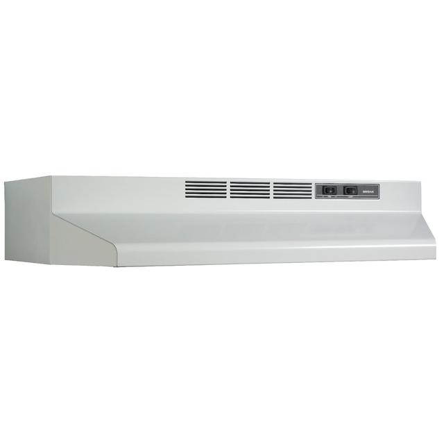 Broan-NuTone - 36-Inch Convertible Under-Cabinet Range Hood, 230 Max Blower CFM, White