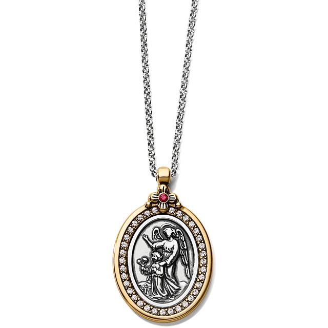 Brighton - Guardian Angel Two-Tone Pendant Necklace in Cambria CA