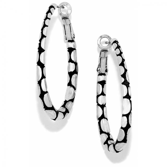 Brighton - Pebble Oval Hoop Earrings