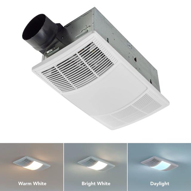 Broan-NuTone - PowerHeat 80 CFM 1.5 Sones Heater Exhaust Fan with CCT LED Lighting in Kirksville-MO