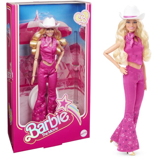 Mattel - Barbie The Movie Collectible Doll, Margot Robbie As Barbie In Pink Western Outfit