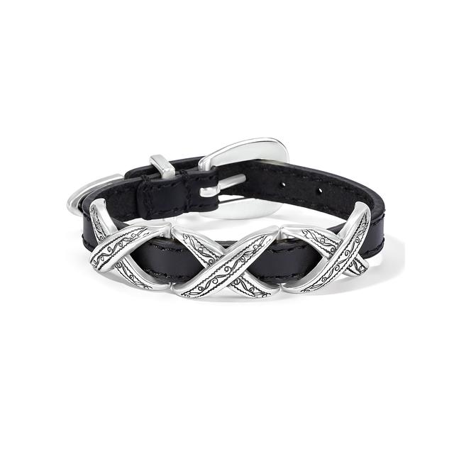 Brighton - Kriss Kross Etched Bandit Bracelet in Malvern-AR