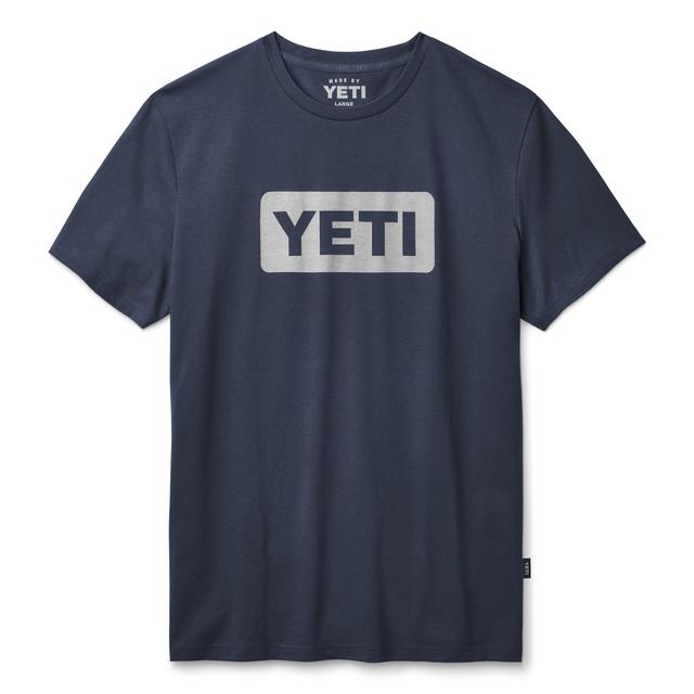 YETI - Premium Logo Badge Short Sleeve T-Shirt - Navy - S