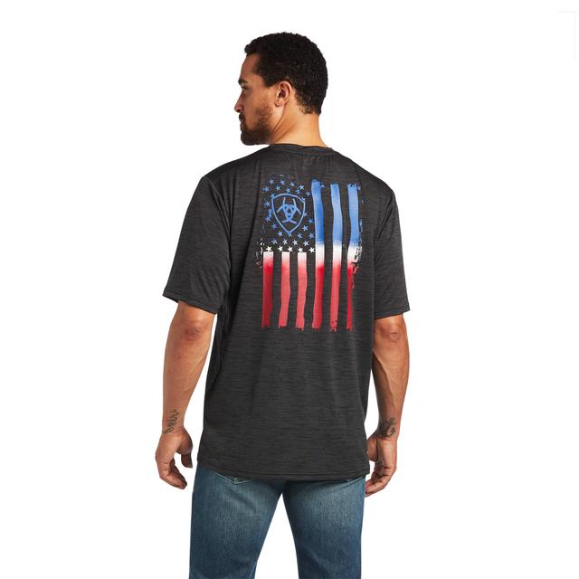 Ariat - Men's Charger Vertical Flag Tee in Rancho Cucamonga CA