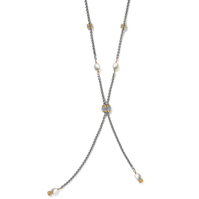 Brighton - Meridian Petite Pearl Two Tone Y Necklace in San Diego Texas