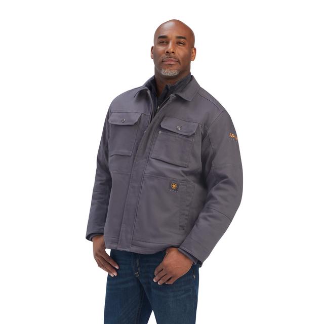 Ariat - Men's Rebar DuraCanvas Sherpa-Lined Coat in Durham NC