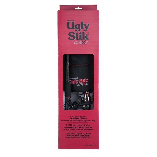 Ugly Stik - GX2 Travel Spinning Kit | Model #USSPTRVL503L/25KIT in Yukon OK