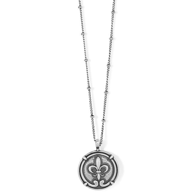 Brighton - Fleur De Lis Small Coin Necklace in San Diego Texas