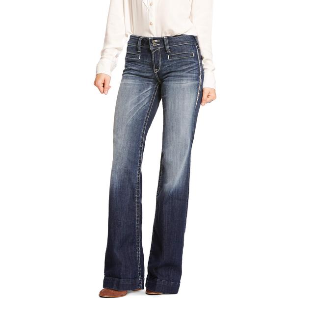 Ariat - Women's Trouser Mid Rise Stretch Entwined Wide Leg Jean in Cheyenne WY