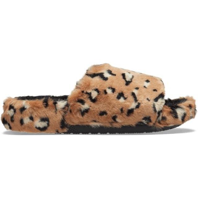 Crocs - Classic Leopard Fur Slide