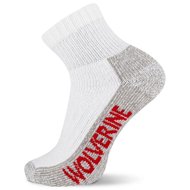 Wolverine - Men's 2-PK Steel-Toe Cotton Quarter Sock White