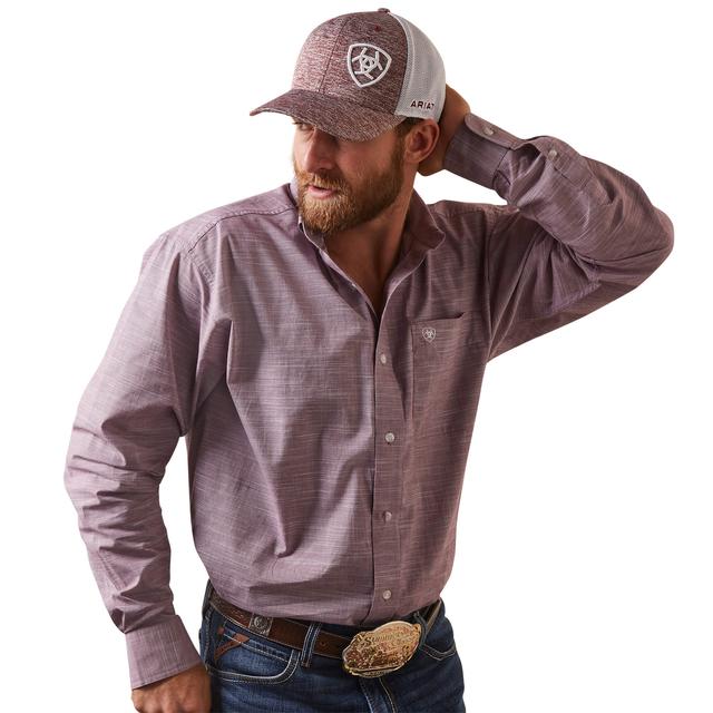 Ariat - Men's Solid Slub Classic Fit Shirt in Pasadena CA