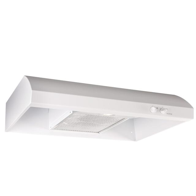 Broan-NuTone - 30-Inch 4-Way Convertible Under-Cabinet Range Hood, White, 270 Max Blower CFM