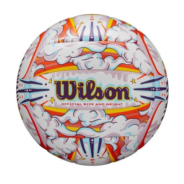 Wilson - Graffiti Peace White/Orange Volleyball in Cypress TX