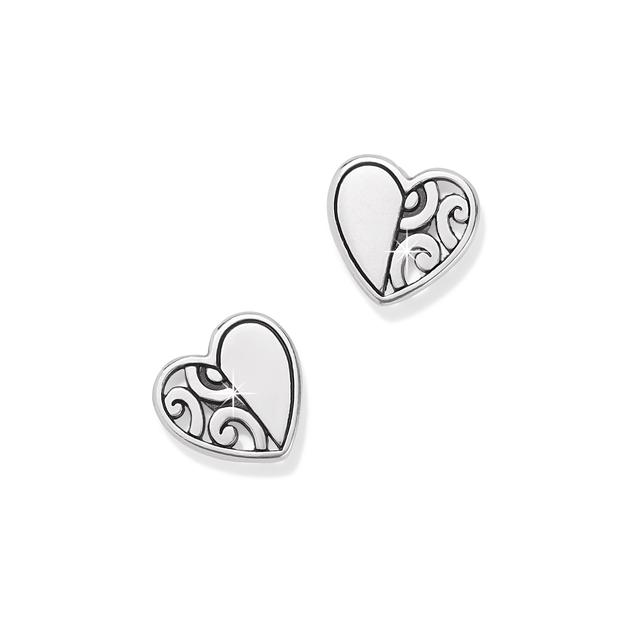 Brighton - Deco Heart Mini Post Earrings in Indianapolis IN