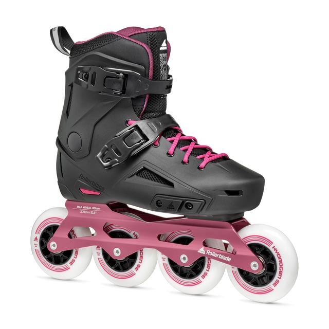 Rollerblade - Lightning 90 Women's Urban Inline Skate, Black and Sangria in Rocky View No 44 Ab