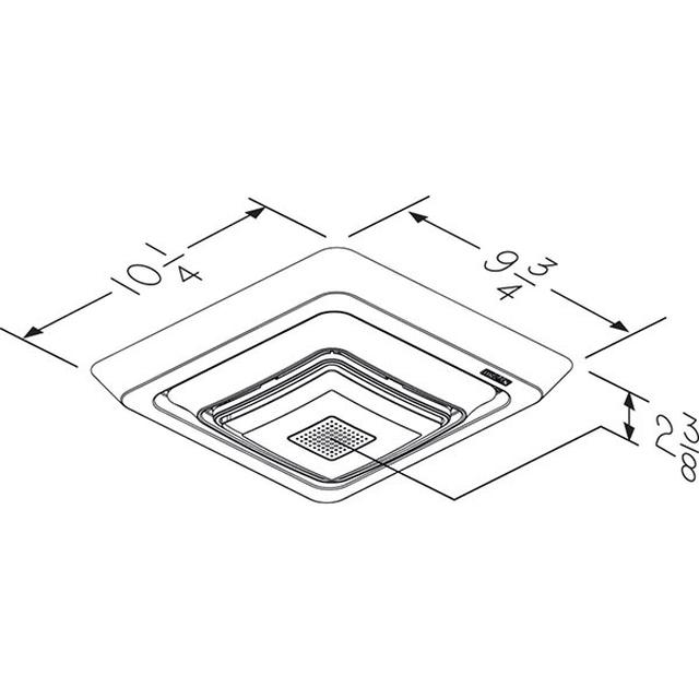 Broan-NuTone - Bluetooth Speaker Quick Install Bathroom Exhaust Fan Grille/Cover w/ LED Light (4-Pk) in Maynardville TN