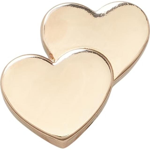 Crocs - Gold Double Heart