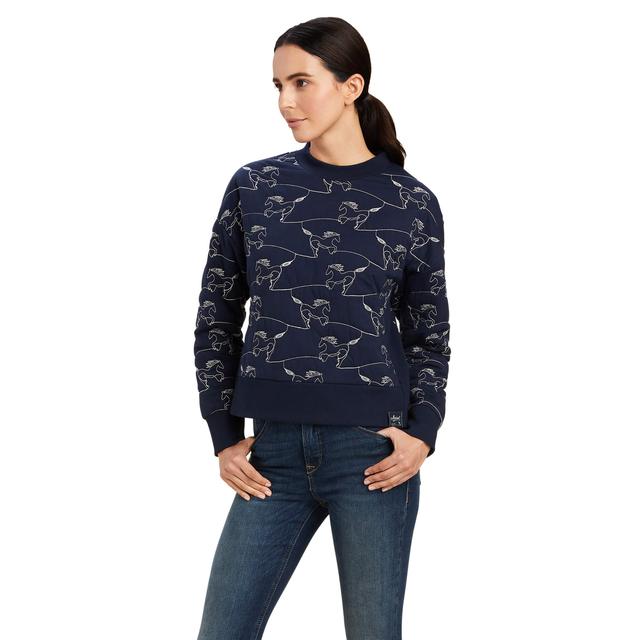 Ariat - Women's Contour Equine Crew Sweatshirt in Gas City IN