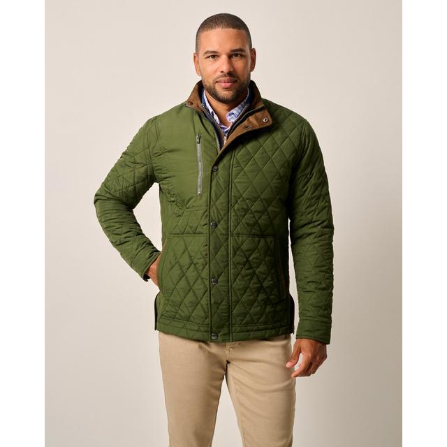 Johnnie-O - Mens Juno Quilted Snap Jacket in Damascus OR