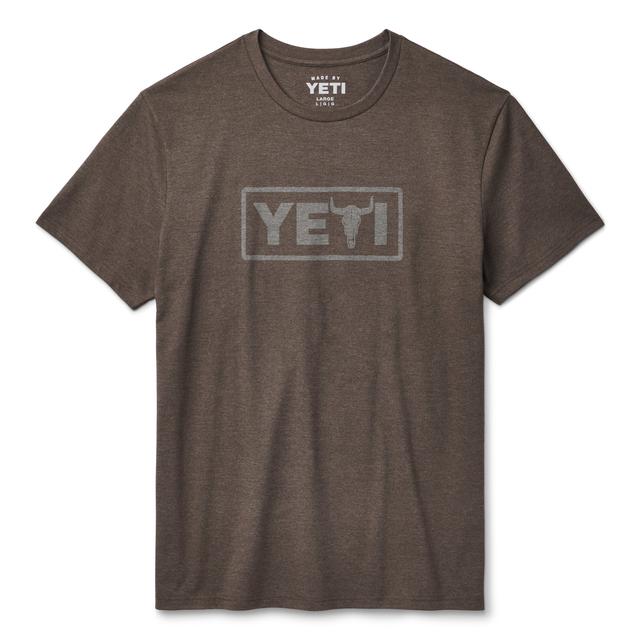 YETI - Steer Badge Short Sleeve T-Shirt - Heather Espresso - XXXL in Sacramento CA