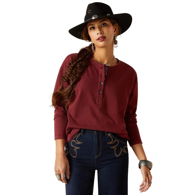 Ariat - Women's Terry Henley Sweatshirt