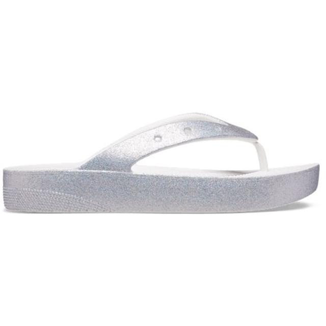 Crocs - Classic Platform Glitter Flip Whi in Sidney OH