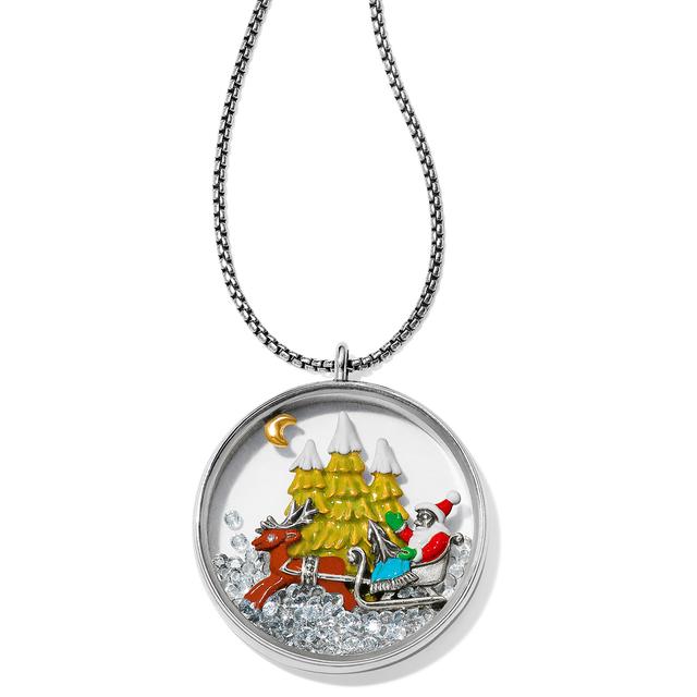 Brighton - Santa's Sleigh Shaker Convertible Necklace