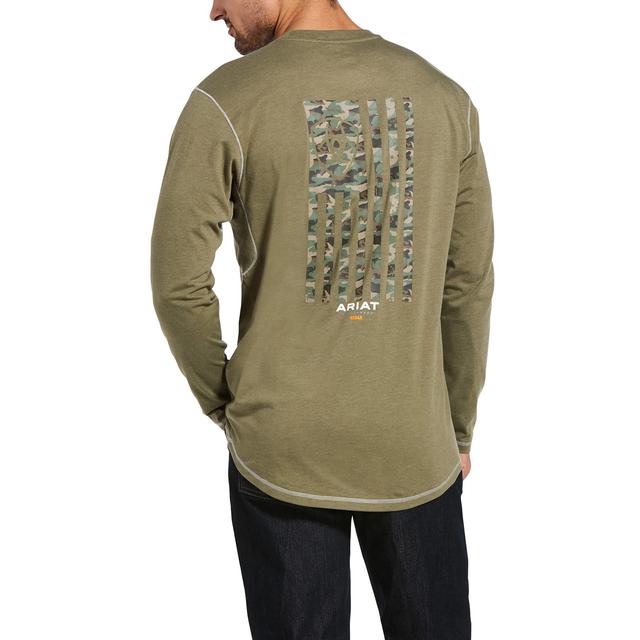 Ariat - Men's Rebar Workman Camo Flag T-Shirt