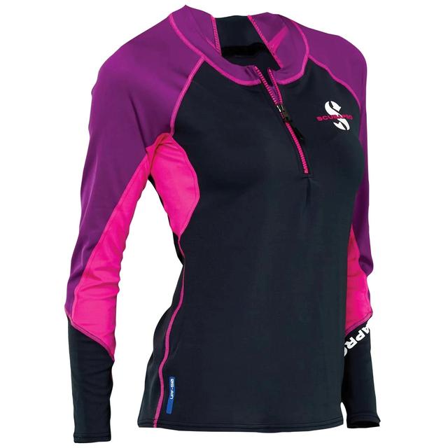 SCUBAPRO - UPF 50 Zippered Channel Flow Rash Guard for Women in Durham NC