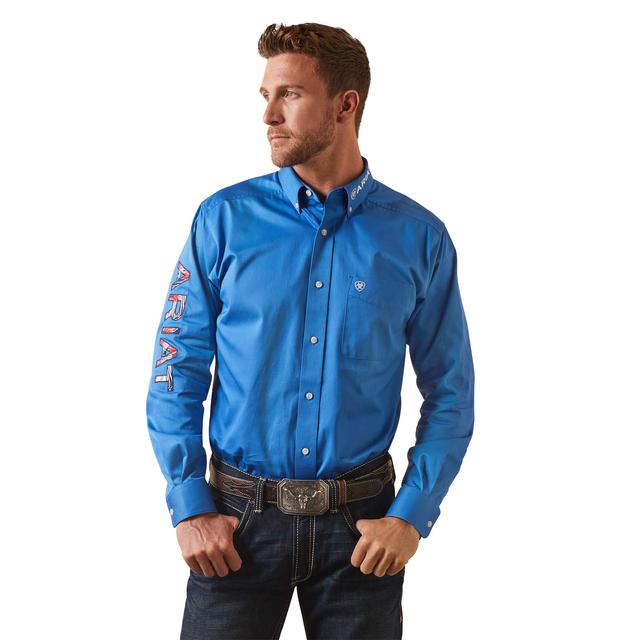 Ariat - Men's Team Logo Twill Fitted Shirt in South Sioux City NE