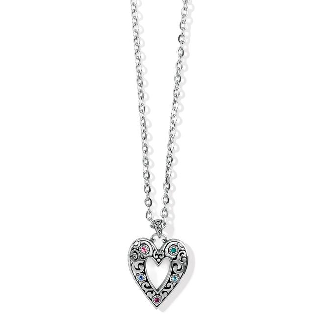 Brighton - Elora Gems Large Heart Necklace in Malvern AR