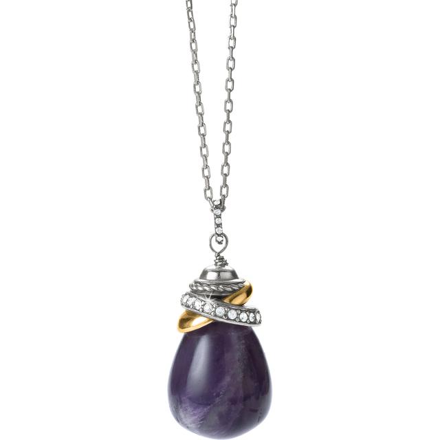 Brighton - Neptune's Rings Amethyst Pendant Necklace in Alma-MI