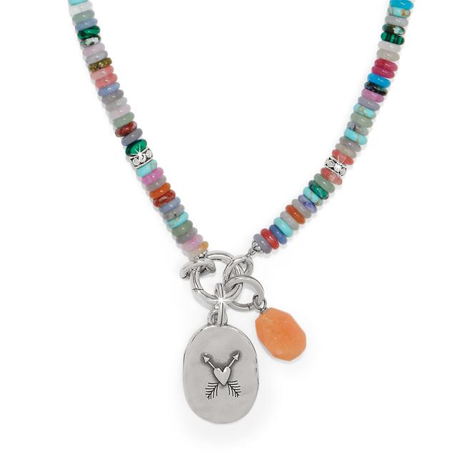 Brighton - Token Charm Mix Gemstone Necklace in Spring TX