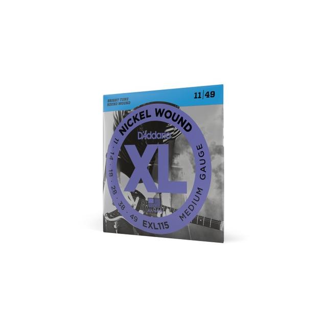 Taylor Guitars - D'Addario EXL115 Nickel Wound Electric Guitar Strings, Medium/Blues-Jazz Rock, 11-49