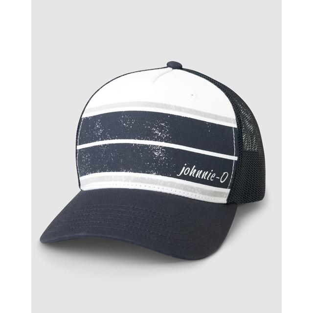 Johnnie-O - Men's Classic Striped Trucker Hat in Lennox SD