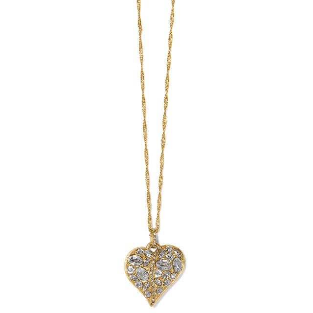 Brighton - Trust Your Journey Golden Heart Necklace in Turlock CA